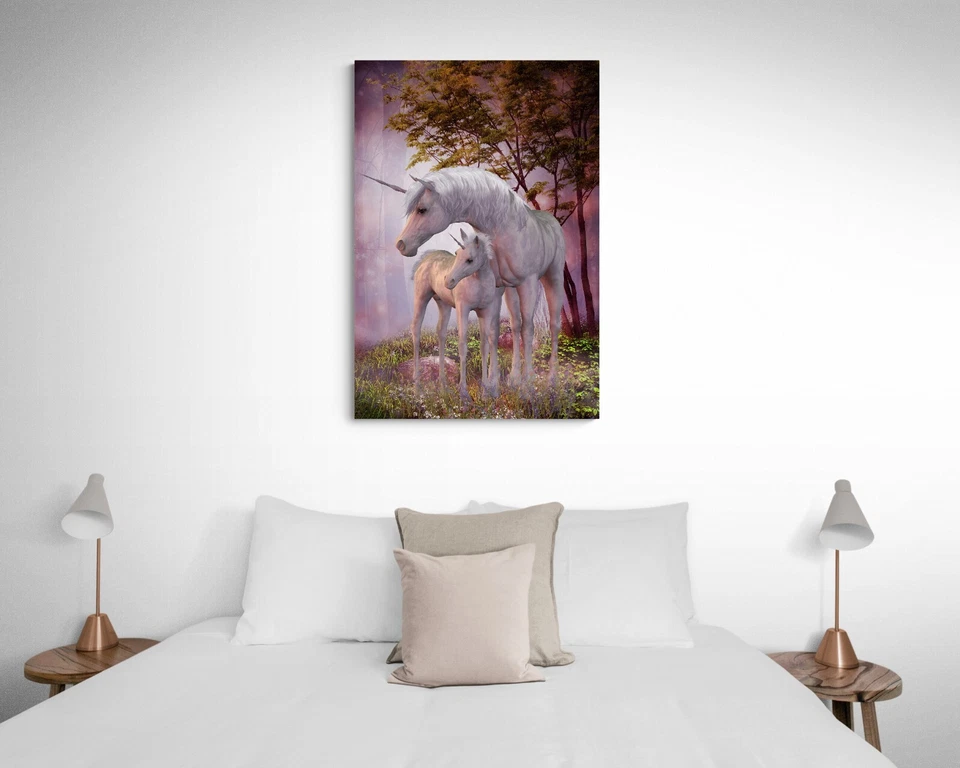 STUNNING UNICORN CANVAS PICTURE PRINT WALL ART - Image 3 of 4