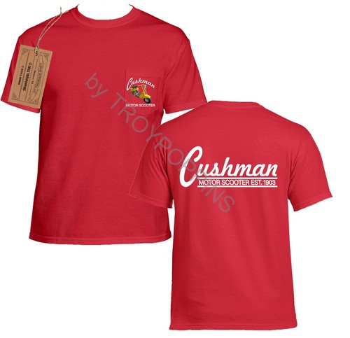 Camiseta Cushman Motor Scooter Coleccionista Camionero Para Hombre Bolsillo Gráfico - Imagen 5 de 6