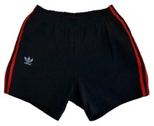 ADIDAS VINTAGE 1980 S BLACK SHORTS SIZE S ADULT MADE IN WEST GERMANY
