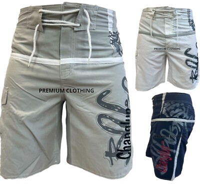 Mens EX STORE Swim Shorts Beach Cargo Pocket Mesh Trunks Holiday Bottoms Pants