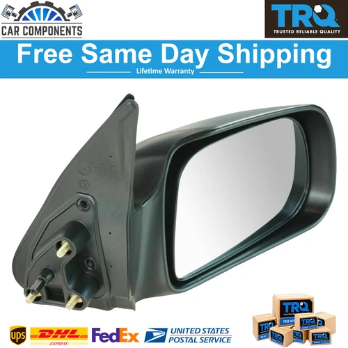 TRQ New Mirror Manual Remote Passenger Side For 2000-2004 Toyota Tacoma