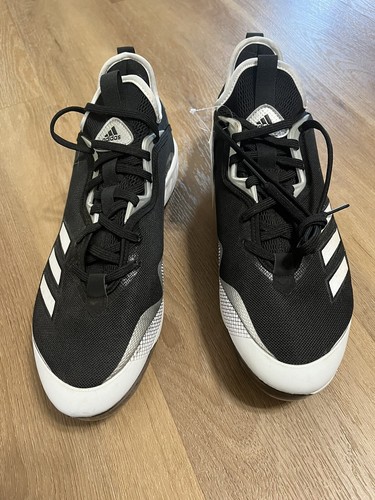 Adidas Iron skin Baseball Softball Cleats Men's Spg 753001 Black /white Sz 12