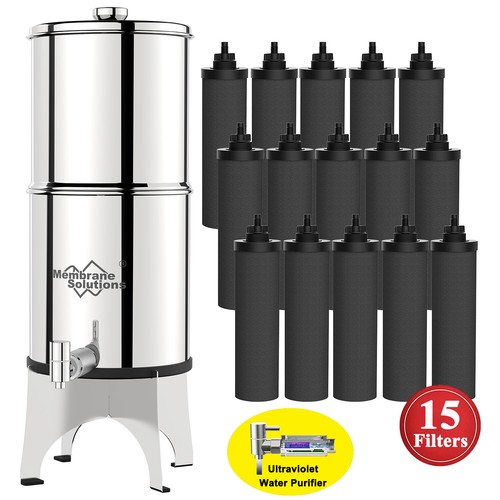Sistema de filtro de agua alimentado por gravedad de 3 etapas, 2,25 G, sistema de filtro de encimera para casa rodante - Imagen 20 de 22