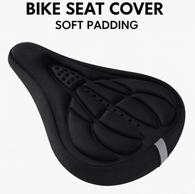 Soft Gel Fahrradsitzbezug Gepolstertes Kissen Sattel für Komfort Universal Fit