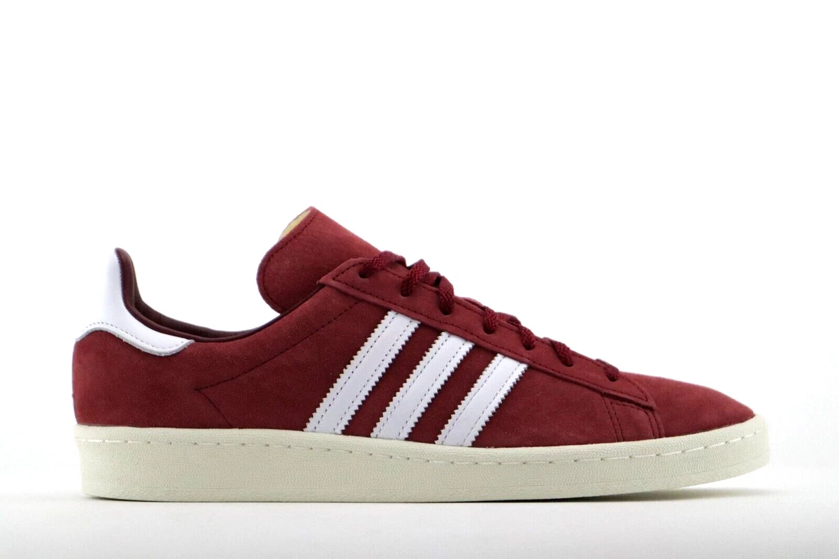 Burgundy and white adidas clearance sneakers