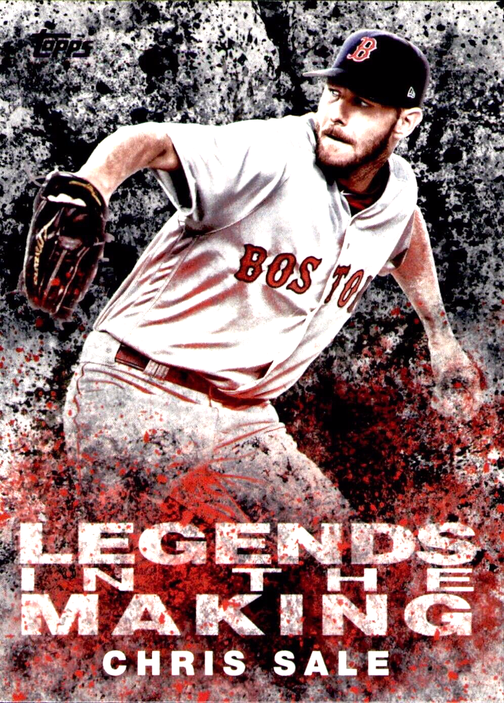 2018 Topps Chris Sale Legends in the Making Black LTM-CS Boston Red Sox Baseball Card