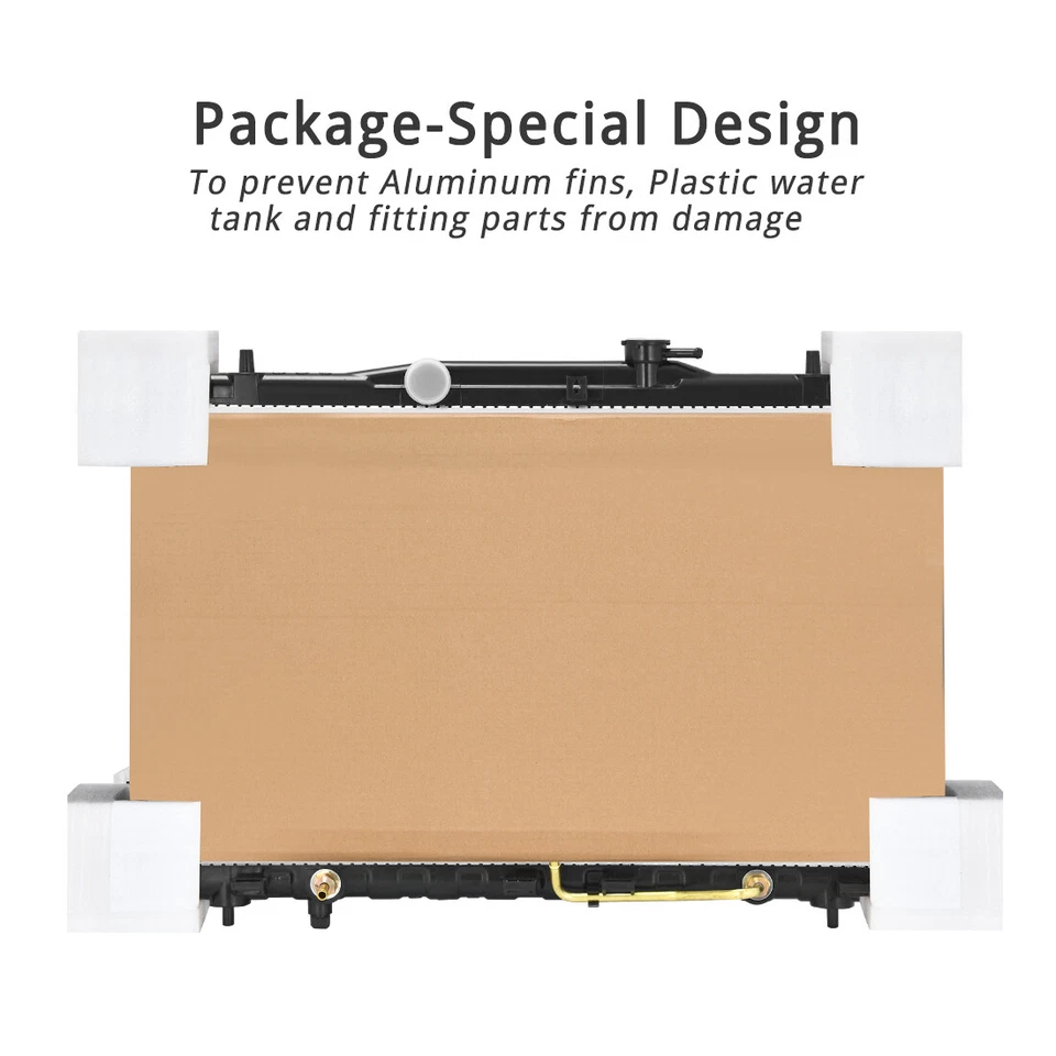 Radiador 2784 para 2004-2009 Kia Spectra Spectra5 Base GS GSX LS LX SX 1,8 L 2,0 L Foto 3 de 4