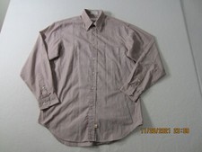 Claiborne mens 15.5 32/33 button down long sleeve shirt red blue green