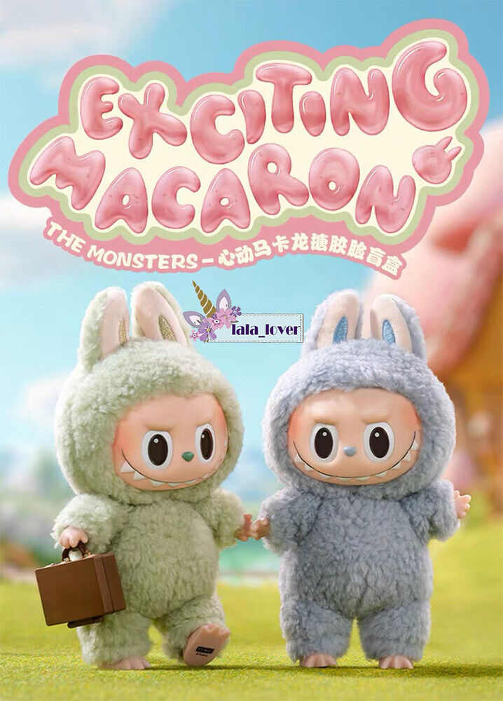 POP MART Labubu The Monsters Etciting Macaron Plush Series POP MART Labubu The Monsters Etciting Macaron Plush Series