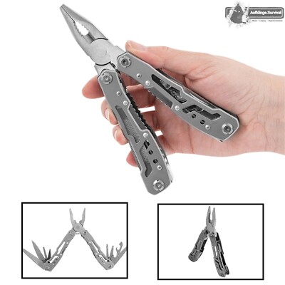 Multitool Multifunktionswerkzeug 15in1 BSH MT-038   Inox, Zange + Etui, neu