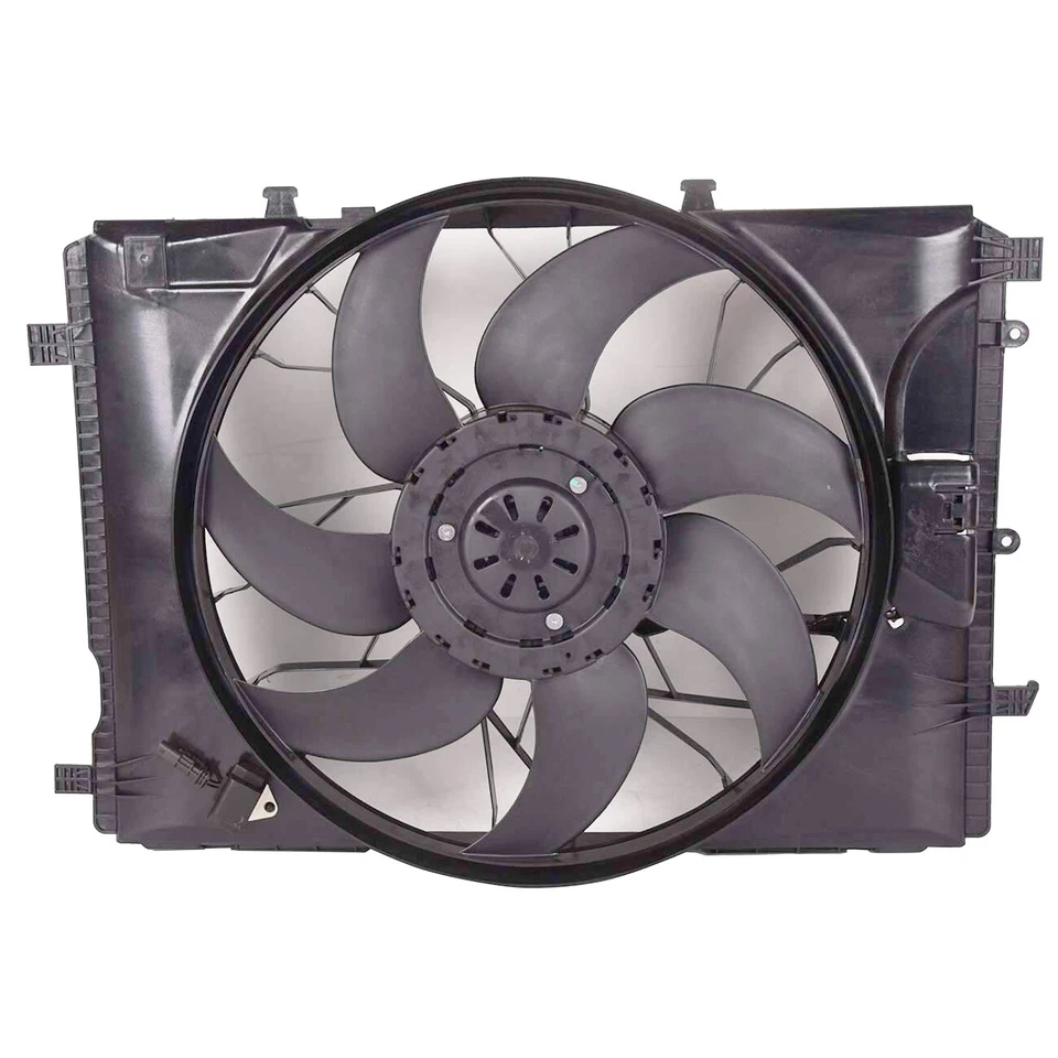 Conjunto de ventilador de refrigeração do radiador 2049061403 compatível com Mercedes-Benz E350 E400 C250 C350 - Imagem 2 de 4