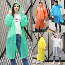 Raincoat Rain Coat Unisex+Adult Waterproof Hooded Jacket Poncho Rainwear Camping