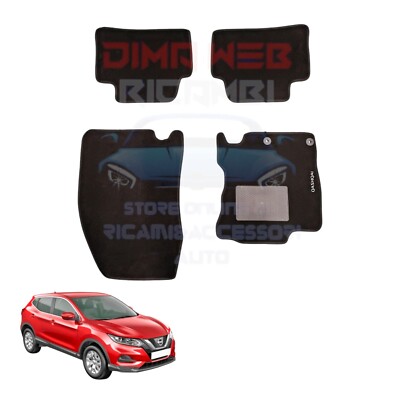WOLTU 4x Tappeti Auto Tappetini Anteriori Posteriori Moquette Universali blu