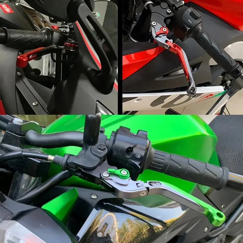 Palancas de embrague de freno extensibles plegables para motocicleta KAWASAKI ZZR 600 1990-2009 Foto 2 de 4