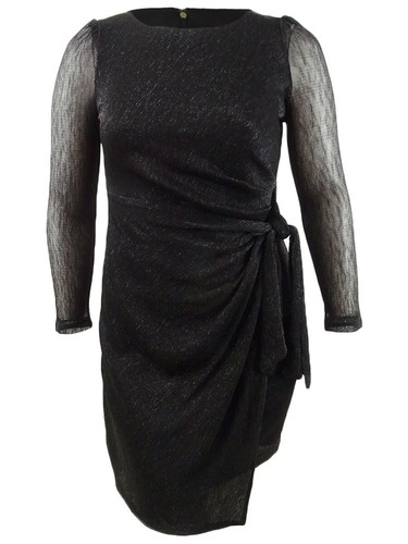 Tommy Hilfiger Women's Metallic Sheath Dress (16, Black) 192114004750 | eBay