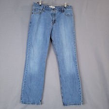 Levi Strauss Signature Women's Denim Pants Mid Rise Misses Blue Size 14 Medium