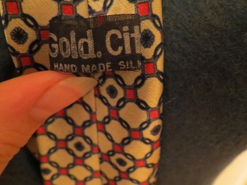 Vintage Silk Kids Easy Zip On Tie Boys' Striped Necktie Gold City Adjustable 80s - Picture 5 of 5