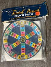 1980's VTG Trivial Pursuit Napkins Paper Plates Party Supplies NOS
