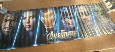 Original Marvel Avengers Large Door Poster-2012 60X21  