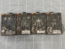 Product Image: NECA Teenage Mutant Ninja Turtles Universal Monsters Set Of 4 Black White NIB