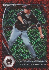 2021 Panini Prizm Draft Picks Red Velocity Christian MacLeod #PDP159 Mississippi