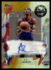 2024-25 Topps G-League Gold Refractor Auto AJ Lawson 22/50 #AU-AL