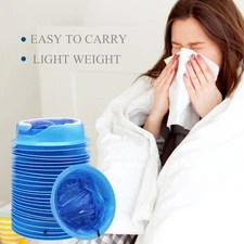 50-Pack Disposable Emesis Vomit Puke Throw-Up Barf Bags Air Sea Car Sickness Aid