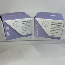 2x goPure Tighten Lift Neck Chest Moisturizer Cream, Firming 1.7 oz 2 Pack