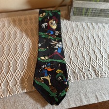 Looney Tunes Mania Tie Golf Theme1994 Vintage Bugs, Daffy, Marvin, Tasmania...