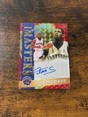 2025-26 Topps Finest Tracy Mcgrady Masters Auto Red 1/5 SSP JERSEY # Raptors