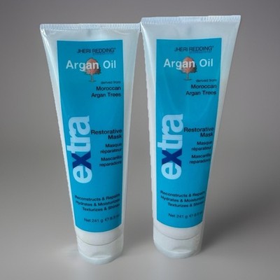 2x Lot Jheri Redding Extra Argan Oil Restorative Mask 8.5 oz Ea   Repair & Shine