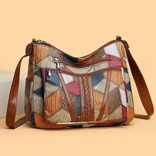 Women’s Fashion Shoulder Bag – Vintage Crossbody Handbag Multi-Pocket Casual Pur