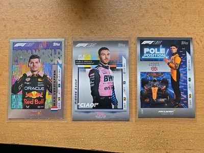 Topps Formel 1 22 Karten Lot Verstappen, Norris, Vettel, Mansell, Hamilton etc..