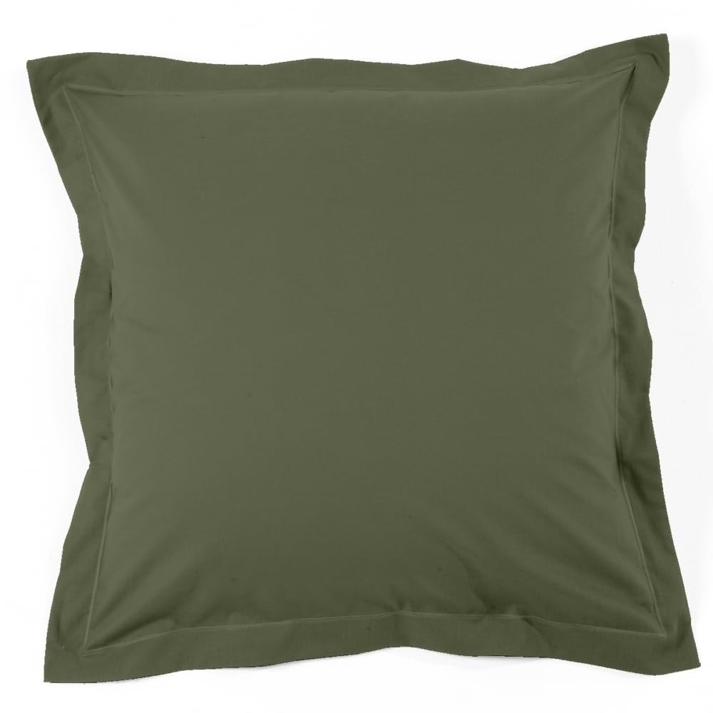 Taie d'oreiller percale de coton 80 fils respirante pour literie fraîche