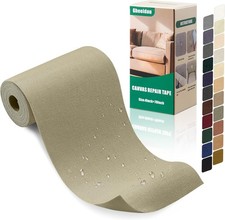 Canvas Repair Tape 4"x70"   Waterproof Self-Adhesive Fabric Patch, Khaki