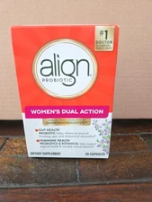 Align Women's Dual Action Probiotics Capsules 28 Count Exp 06/2026