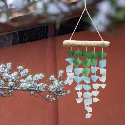 Glas Windspiel zufällige Farbe vielseitig kreativ Boho Stil leicht Basteln