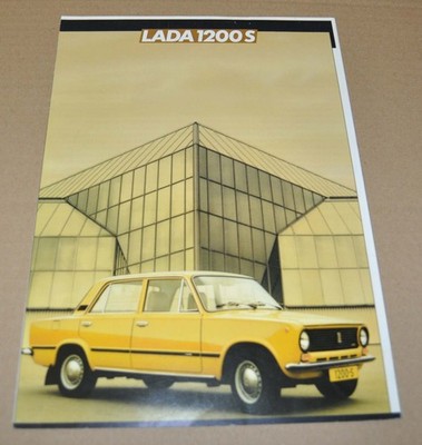 Lada 21013 1200S VAZ Cars Russian Soviet USSR Brochure Prospekt Avtoexport NL