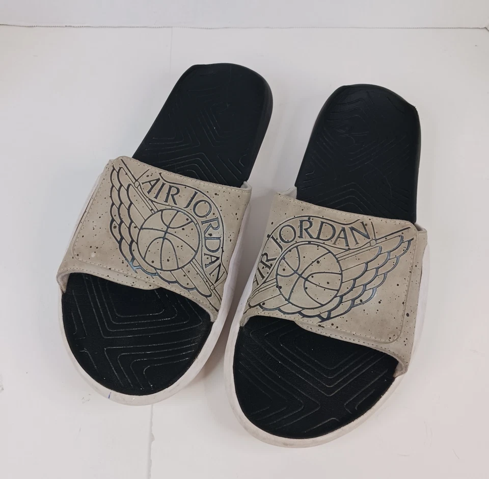 Sandalias chanclas Nike Air Jordan Hydro 7 Slides para hombre talla 12 gris AA2517-004 Foto 2 de 4