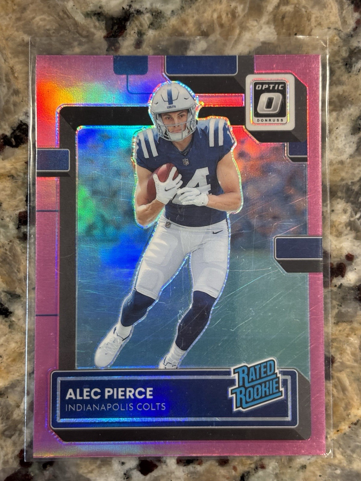 2022 Panini Donruss Optic - Rated Rookie Alec Pierce #221 Pink Prizm (RC)