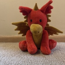 Jellycat Rare Darvin Dragon Plush 11" Stuffed Animal Great Condition
