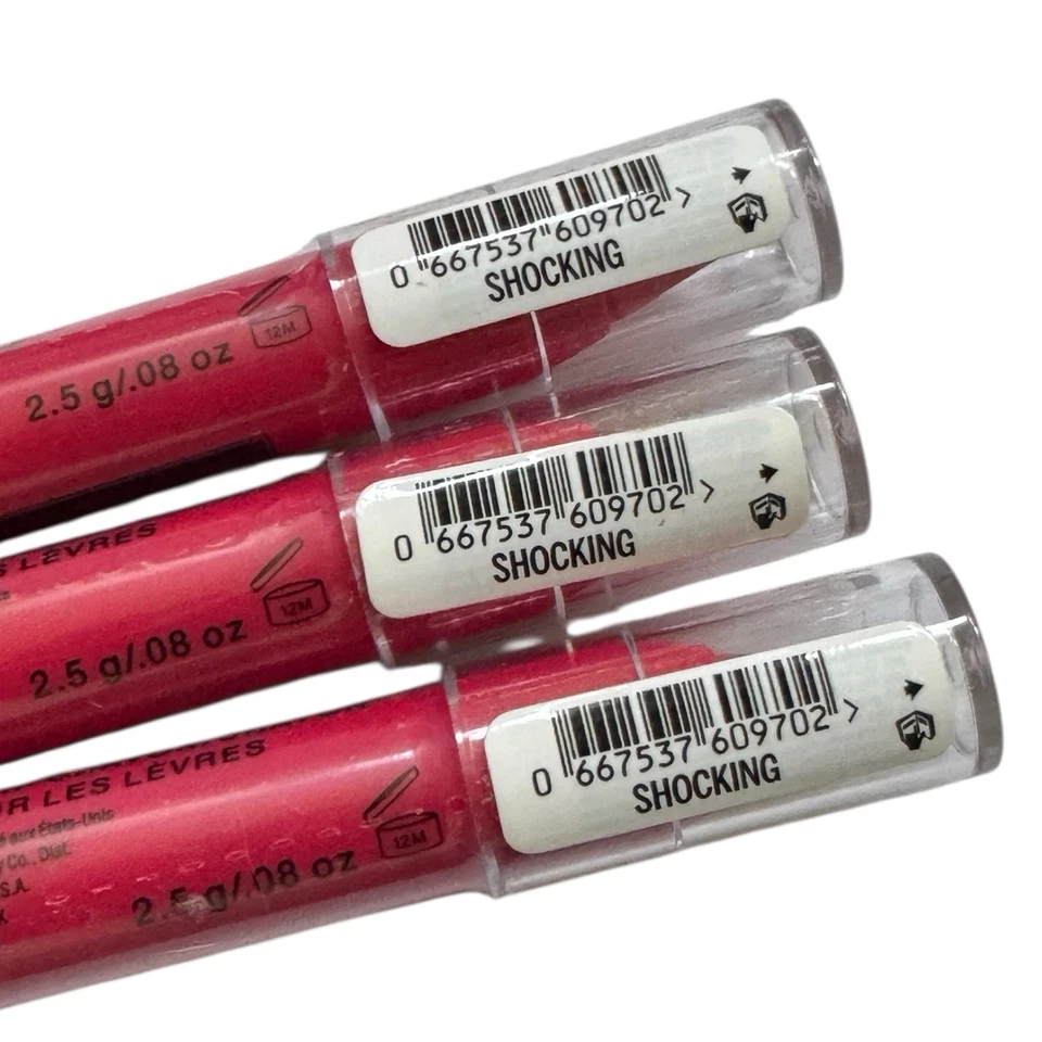 (3) Victoria’s Secret SHOCKING Matte Lip Crayon Red Lipstick New Sealed .08 Oz - Image 2 of 2