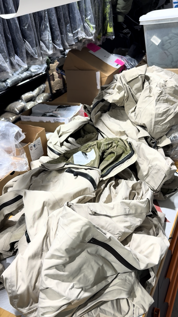 US Army Gore-Tex Fuel Handler's Coveralls - Tan JP-8 - Size XL