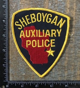 Vintage Sheboygan Auxiliary Police Wisconsin Shoulder Patch