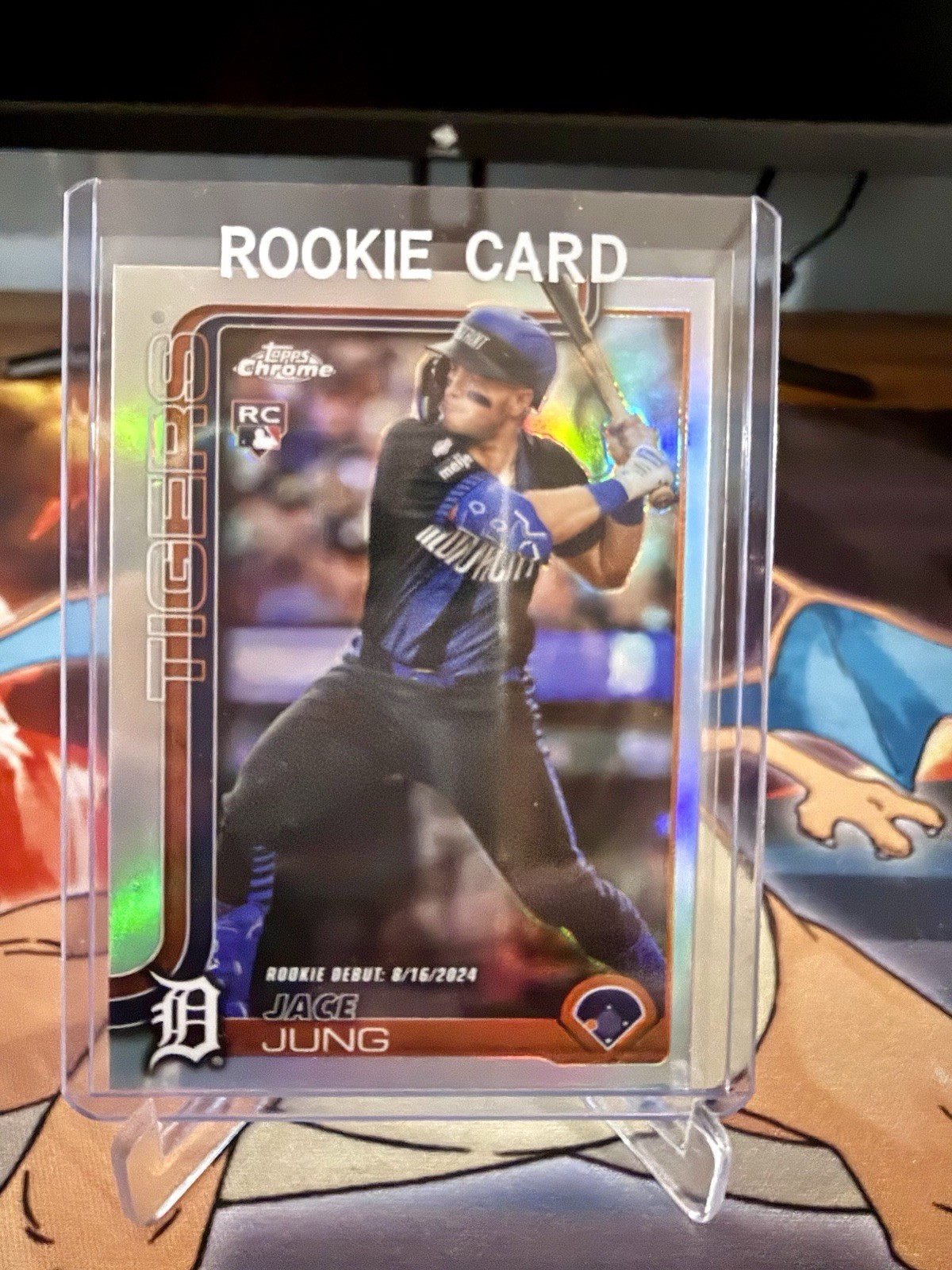 2025 Topps Chrome Update Series- Jace Jung Rookie Debut Refractor #USC121