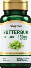 Butterbur Extract 75 mg | 120 Quick Release Capsules | by Piping Rock