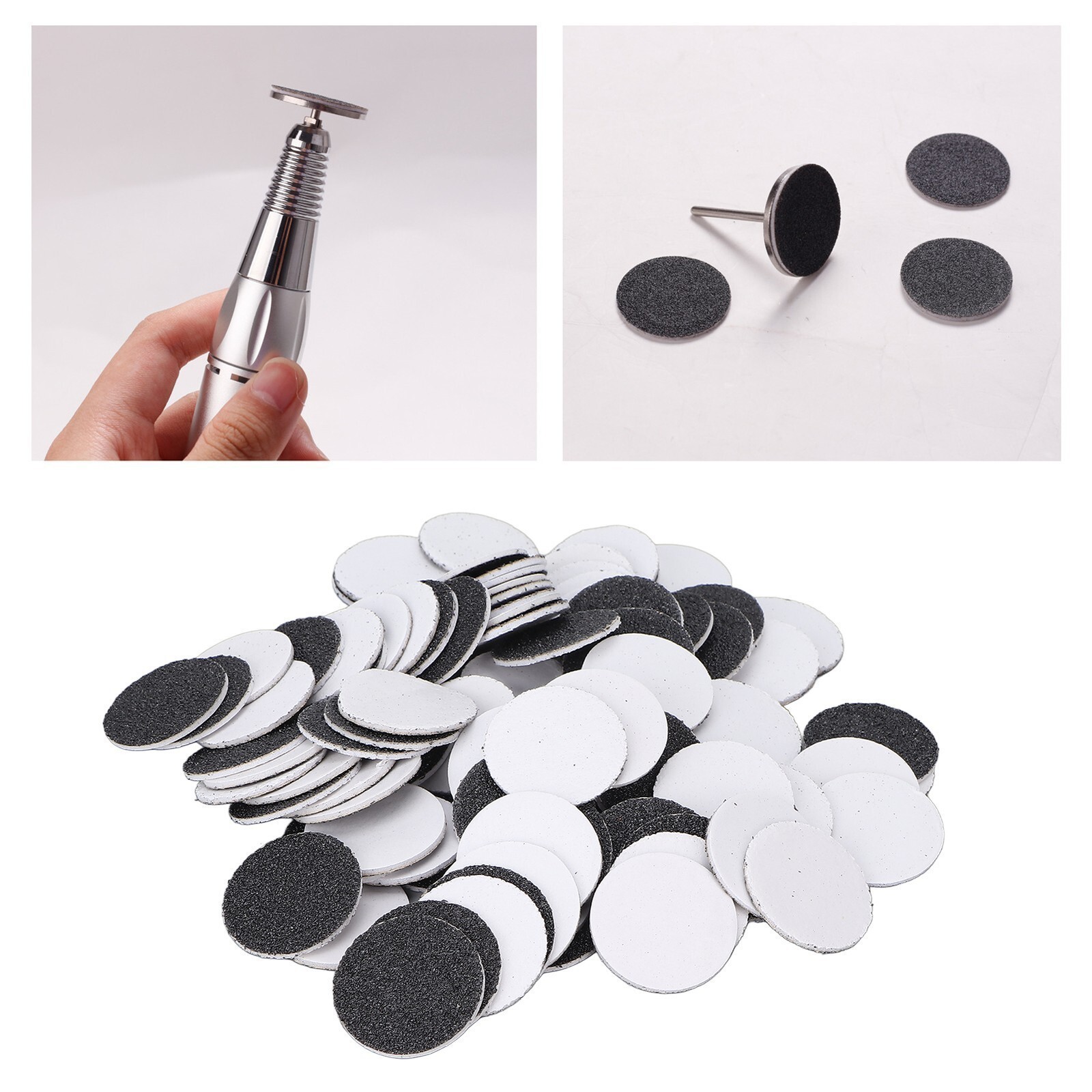 100pcs Feet Grinder Sandpaper Pedicure Tool Sandpaper Electric Callus Remover