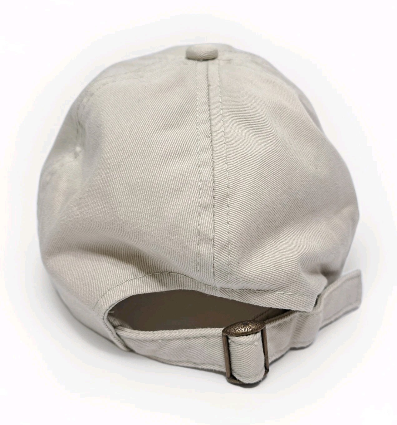 Khaki Hat Cap Basic Plain Strapback Adjustable Be… - image 4