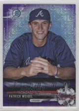 2017 Bowman Chrome Prospects Mega Box Purple Refractor 6/250 Patrick Weigel fm0