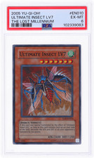 2005 Yu-Gi-Oh the Lost Millennium Ultimate Insect Lv7 #TLM-EN010 PSA 6